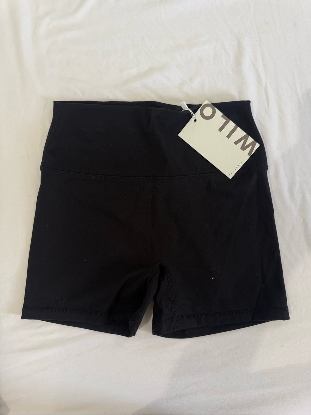 Wilo High-Rise Black Women's Workout/Bike Shorts